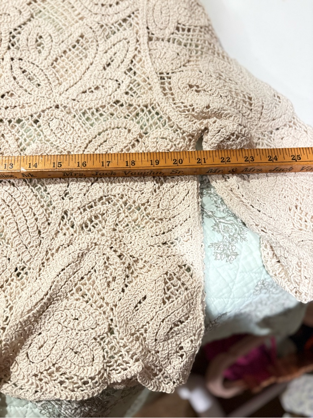 Cream Crochet Openwork Sweater Top - Picture 9 of 13